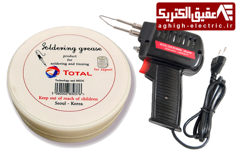 روغن لحیم ایرانی 20 گرمی توتال TOTAL عقیق الکتریک