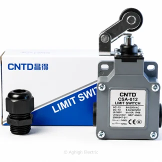 لیمیت سوئیچ فشاری قرقره دار CNTD مدل CSA-012 یک باز و یک بسته IP66 عقیق الکتریک