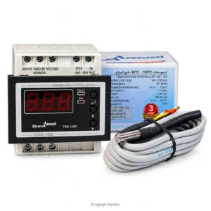 ترموستات ۵۰- تا ۱۲۵+ درجه دیجیتال شیوا امواج مدل TRB-125D کد 15B3 همراه با سنسور - عقیق الکتریک