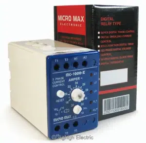 رله کنترل بار ۴ تا ۸ آمپر میکرومکس مدل MC-1000-X - حفاظت الکتروموتور سه فاز در برابر اضافه بار در عقیق الکتریک