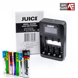 شارژر باتری قلمی و نیم قلمی JUICE مدل GCUB6