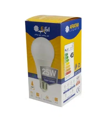 لامپ حبابدار SMD افراتاب 25 وات ( لامپ ال ای دی حبابی )
