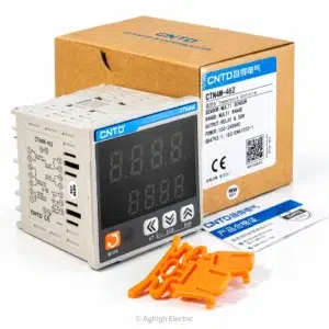 ترموستات دیجیتال صنعتی CNTD سایز 72 مدل CTN4M-462 با متعلقات فابریک عقیق الکتریک